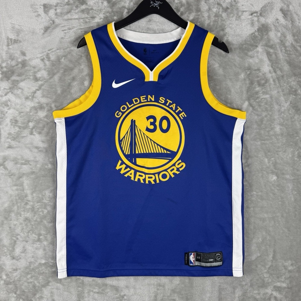 Nike Swingman Golden State Warriors Steph Curry NBA Basketball Jersey Size Large